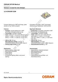 LE ACWUWV S2W Datasheet Cover