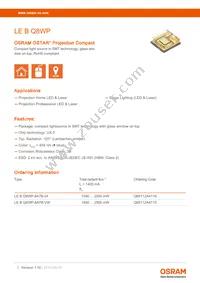 LE B Q8WP-8A7B-VW Datasheet Cover