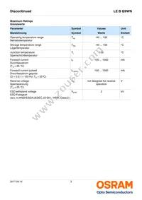 LE B Q9WN-4U4V-24-0-700-R18-Z Datasheet Page 3