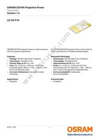 LE CG P1A-6T5U-A Datasheet Cover