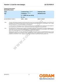 LE CG P2W 01-7U5V-1-0-F00-T01 Datasheet Page 2