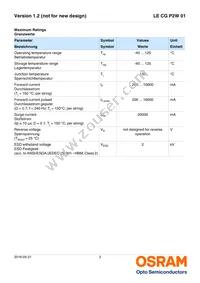 LE CG P2W 01-7U5V-1-0-F00-T01 Datasheet Page 3