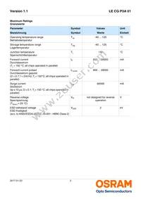 LE CG P3A 01-6V6W-1 Datasheet Page 3