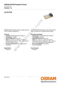 LE CG P3W-8U7V-1 Datasheet Cover