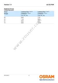 LE CG P3W-8U7V-1 Datasheet Page 6