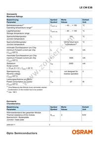 LE CW E3B-NZQX-ORPU Datasheet Page 3