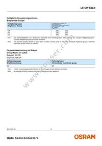 LE CW S2LN-NXNZ-5U8X-K Datasheet Page 9