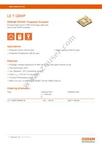 LE T Q8WP-MBNB-34-0-A40-R18-Z Datasheet Cover