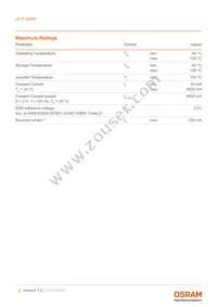 LE T Q8WP-MBNB-34-0-A40-R18-Z Datasheet Page 2