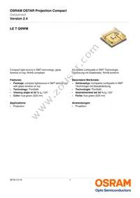LE T Q9WM-JZKX-23-0-350-R18-Z-PR Datasheet Cover