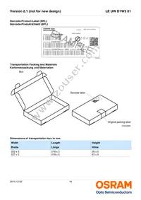 LE UW D1W2 01-5N6N-JM-T10-XX Datasheet Page 16