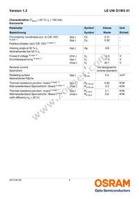 LE UW D1W5 01-5Q8Q-IM-T10-XX Datasheet Page 4