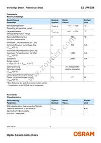 LE UW E3B-PZQZ-4C8F Datasheet Page 3