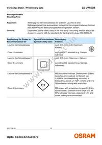 LE UW E3B-PZQZ-4C8F Datasheet Page 13