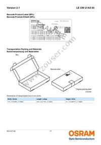 LE UW U1A5 05-5Q6QEBXD68-T10-HE Datasheet Page 17