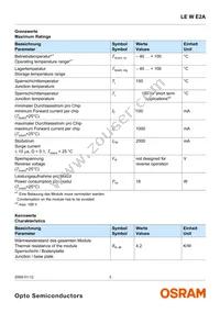 LE W E2A-LZNY-6K8L Datasheet Page 3