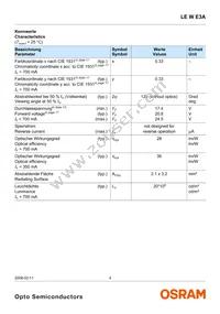 LE W E3A-MZPX-6K8L Datasheet Page 4