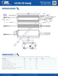 LE150S140CD Datasheet Page 3