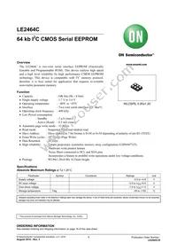 LE2464CXATBG Datasheet Cover