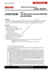 LE24C322M-TLM-E Datasheet Cover