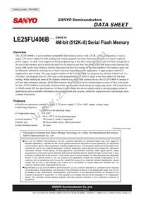 LE25FU406BMB-TLM-H Datasheet Cover
