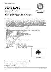 LE25S40AFDTWG Datasheet Cover