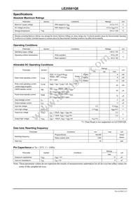 LE25S81QETXG Datasheet Page 2