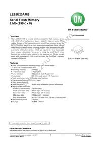 LE25U20AMB-AH Datasheet Cover