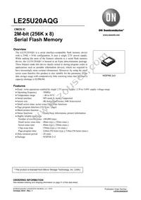 LE25U20AQGTXG Datasheet Cover