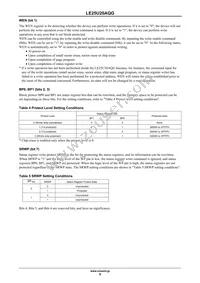 LE25U20AQGTXG Datasheet Page 9