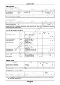 LE25U20AQGTXG Datasheet Page 16