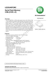 LE25U40PCMC-AH Datasheet Cover