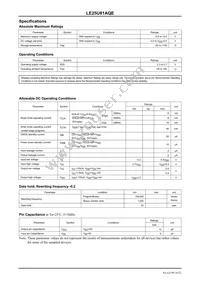 LE25U81AQETXG Datasheet Page 16