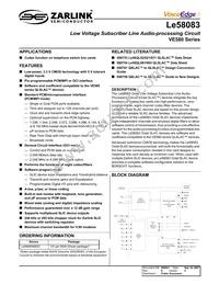 LE58083ABGCT Datasheet Cover