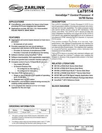 LE79114KVCT Datasheet Cover