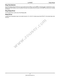 LE79555-4BVCT Datasheet Page 4