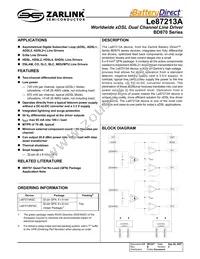 LE87213AFQCT Datasheet Cover