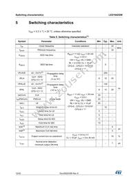 LED1642GWXTTR Datasheet Page 12