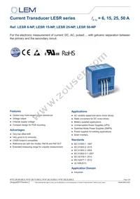 LESR 6-NP KIT Datasheet Cover