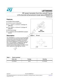 LET20030C Datasheet Cover