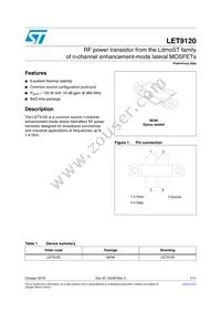 LET9120 Datasheet Cover