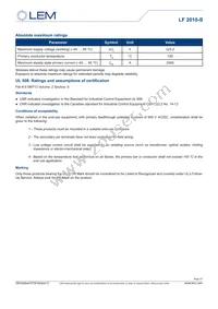 LF 2010-S Datasheet Page 2