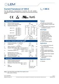 LF 305-S Datasheet Cover