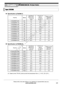 LF2020BNP-R362 Datasheet Page 2