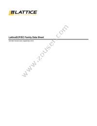 LFEC10E-3F484I Datasheet Cover