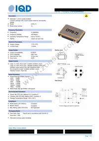 LFSPXO020466REEL Datasheet Cover