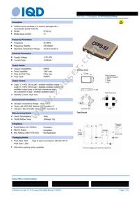 LFSPXO025225REEL Datasheet Cover