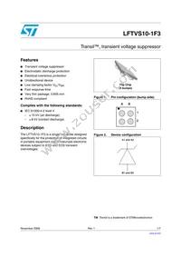 LFTVS10-1F3 Datasheet Cover