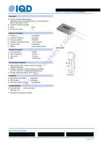 LFXTAL003044BULK Datasheet Cover