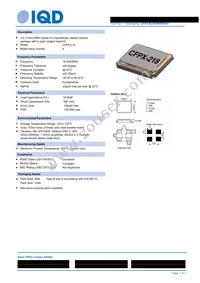 LFXTAL069400REEL Datasheet Cover